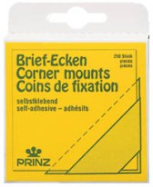 Mounting Corners 22 mm Size (about 7/8") Package of 250 (Strip Box)