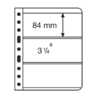 Vario Stockpages (Black) 3 Pockets Per Side Package of 5 Double-Sided Pages