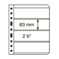 Vario Stockpages (Black) 4 Pockets Per Side Package of 5 Double-Sided Pages