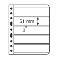 Vario Stockpages (Black) 5 Pockets Per Side Package of 5 Double-Sided Pages