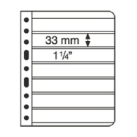 Vario Stockpages (Black) 7 Pockets Per Side Package of 5 Double-Sided Pages